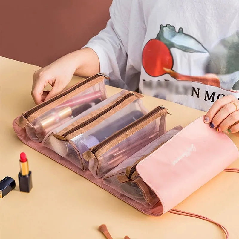 Trousse Cosmétique Détachable 4en1 Grande Capacité Voyage — Pliable