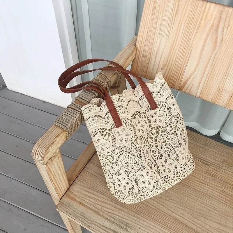Sac À Main Femme Toile & Cuir — Bandoulière Luxe, Style Casual Fashion