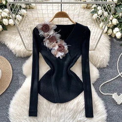 Ensemble Femme Manches Longues Sequins & Franges — Jupe Longue Tendance 2024