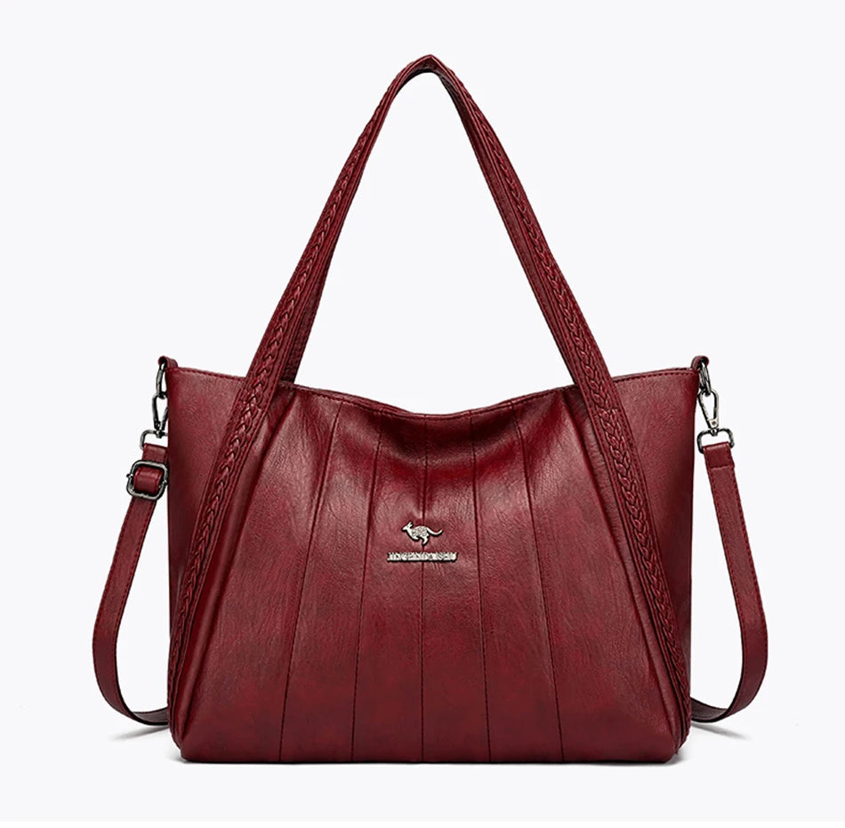 Sac À Main Femme Cuir PU Grande Marque — Tote Casual Élégant, Bandoulière