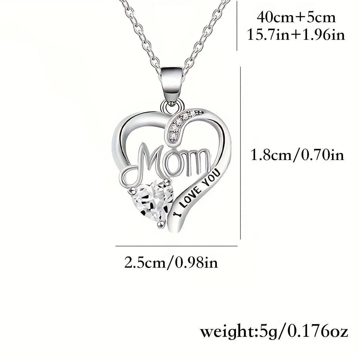 Collier Cœur "Maman Je T'Aime" avec Coffret Rose Savon – Cadeau Fête des Mères