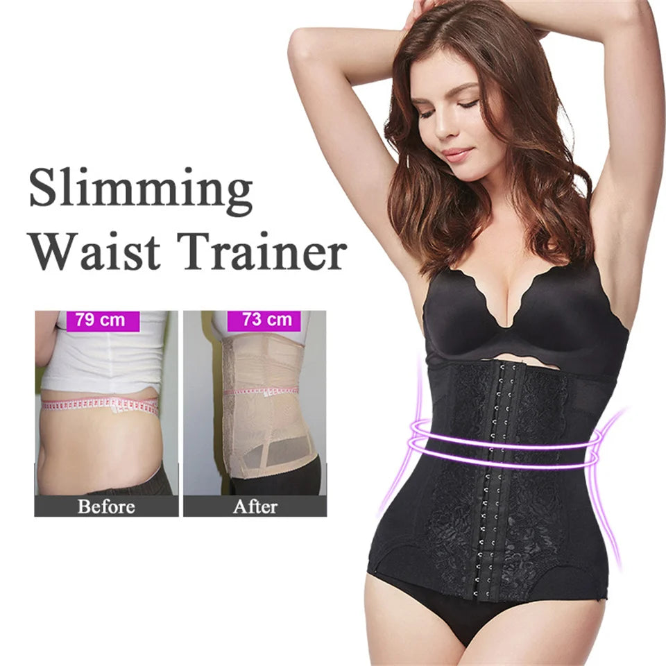 Corset Gainant Brodé en Mesh pour Femme – Gaine Colombienne Ventre Plat