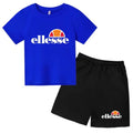 Ensemble 2 pièces enfant mixte – T-shirt manches courtes & short imprimé lettres sport, 3-12 ans