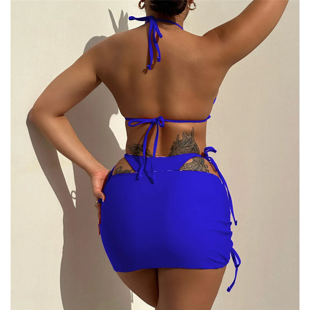 Bikini Léopard Réversible 2 Faces — 3 Pièces XS-XL, Maillot de Bain Femme