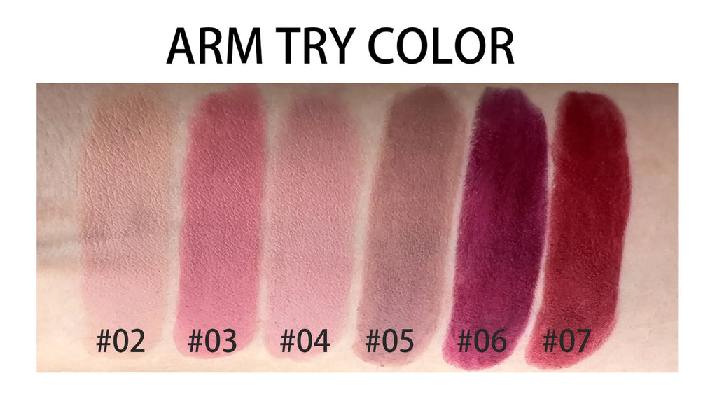 Rouge à Lèvres Mat Velours HANDAIYAN — 8 Couleurs, Waterproof, Longue Tenue