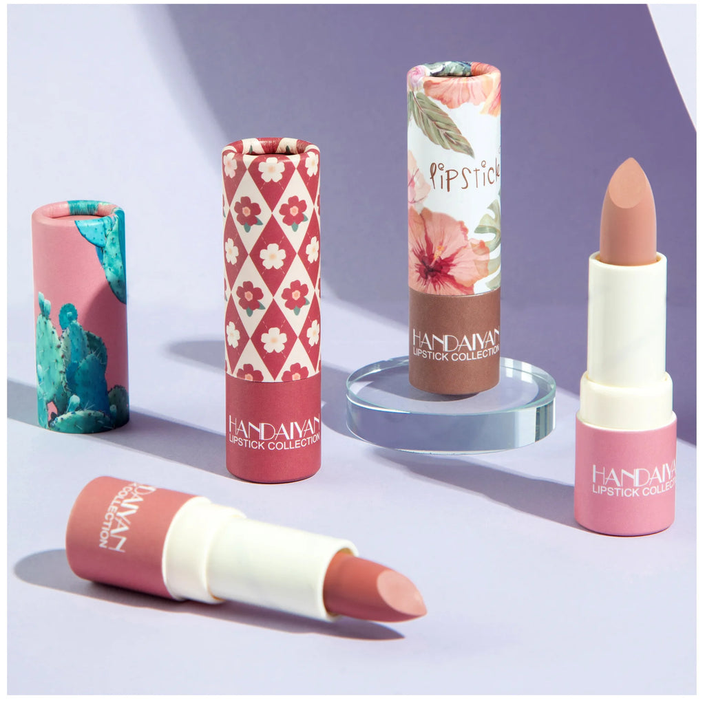 Rouge à Lèvres Mat Velours HANDAIYAN — 8 Couleurs, Waterproof, Longue Tenue