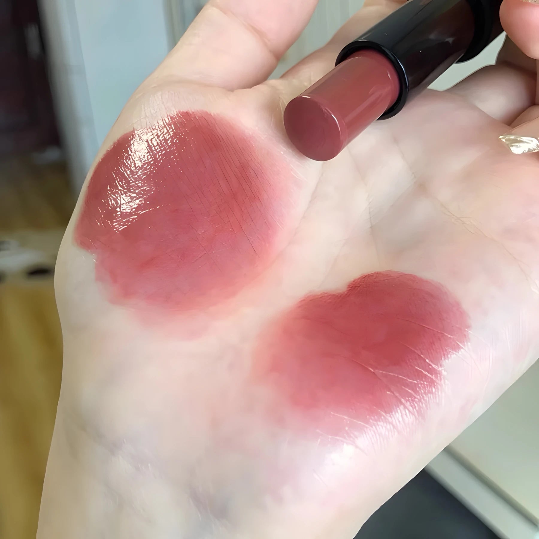 Rouge à Lèvres Hydratant Miroir Waterproof — Longue Tenue, Cadeau Saint-Valentin