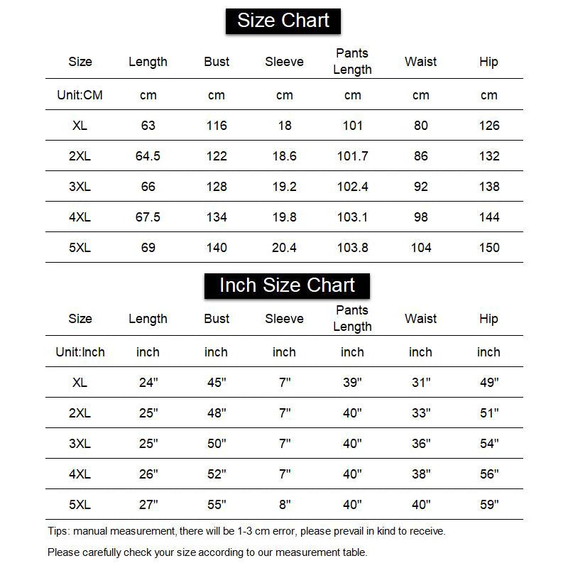 Pyjama Femme Grande Taille Imprimé Cœur — 2 Pièces Manches Courtes & Pantalon, Doux