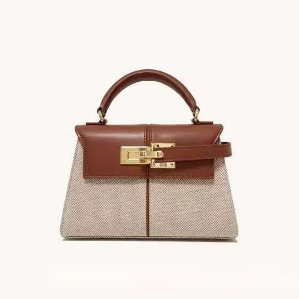 Sac Trapézoïdal Femme Cuir PU 2025 — Sac À Main Top-Handle Élégant