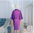 Robe de Chambre Mariée Blanche Dentelle — Kimono Satin, Manches 3/4, Lingerie Matin