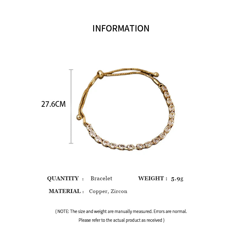 Bracelet Femme Strass Carré Ajustable — Rhinéstone, Luxe Mariage & Soirée