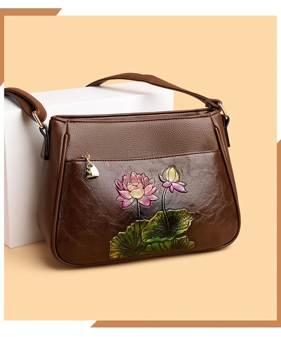 Sac À Main Femme Luxe Cuir Souple — Bandoulière Épaule, Messenger Bag 2025