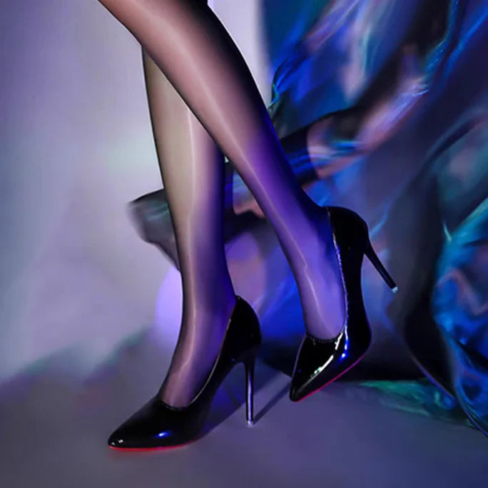 Escarpins Semelle Rouge Femme Talon Haut — Cuir Souple, Classique, Mariage Banquet