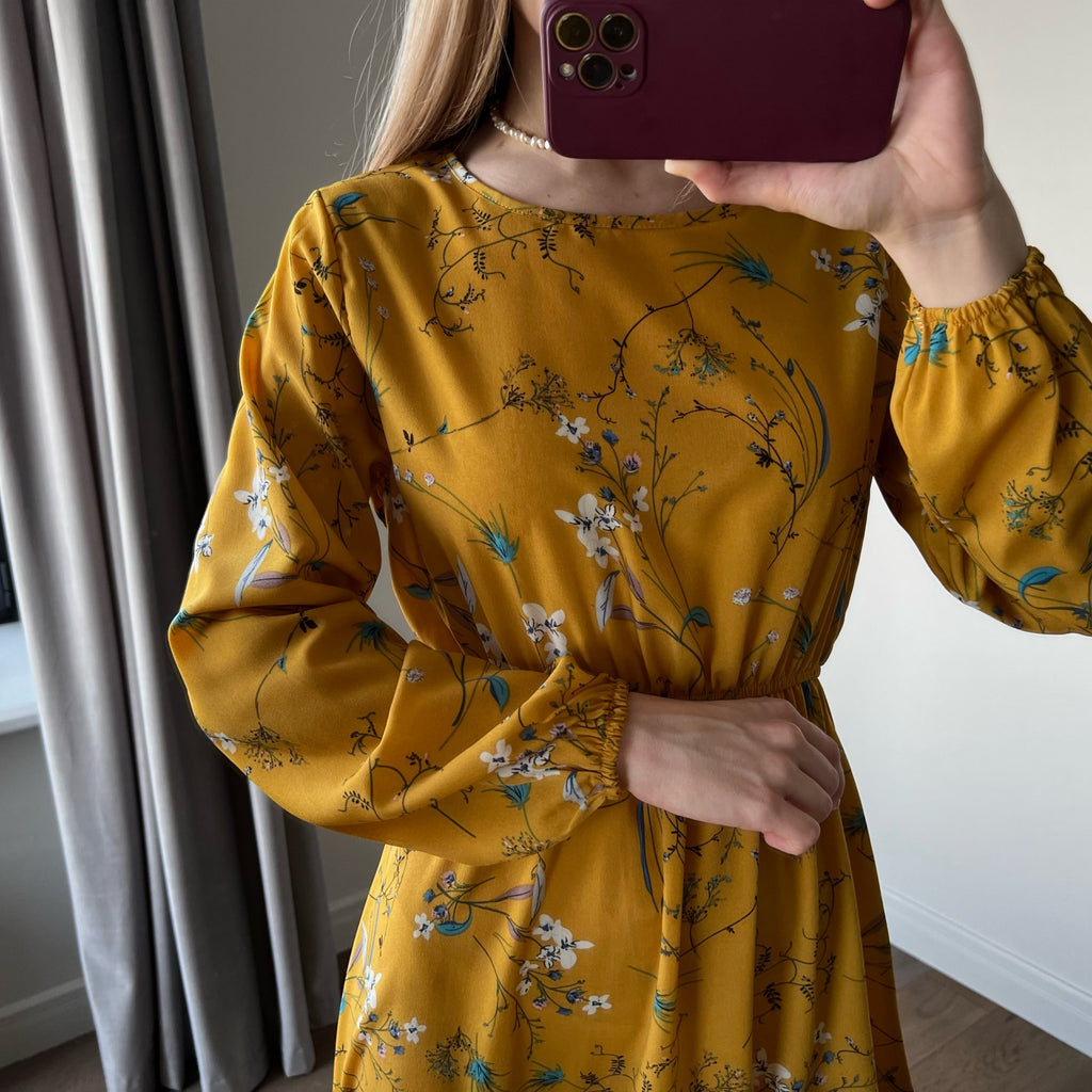Robe Maxi Femme Été — Imprimé Floral Manches Longues Plage & Soirée