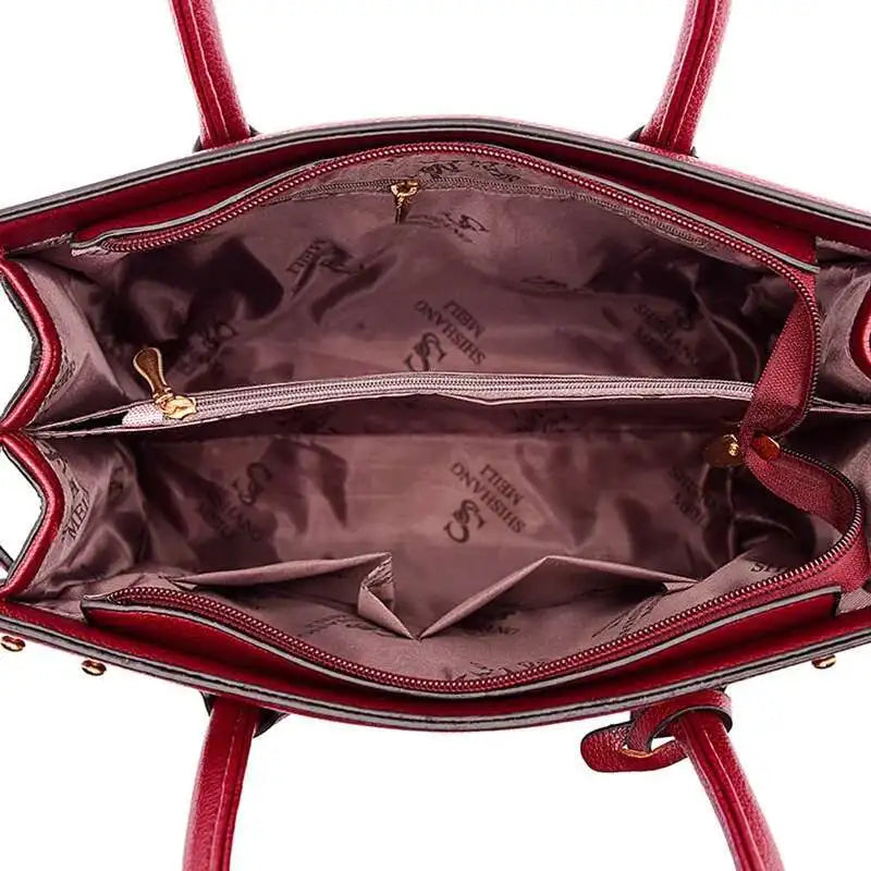 Sac à Main Femme Cuir PU — Satchel Élégant Grande Marque, Bandoulière Épaule