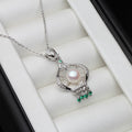 Pendentif Perle Naturelle Eau Douce Femme — Argent 925, Cadeau Maman & Mariage