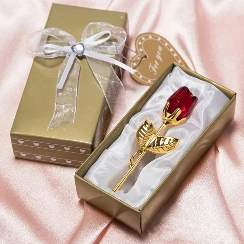 Rose Cristal Artificielle Éternelle – Cadeau Fête des Mères & Anniversaire