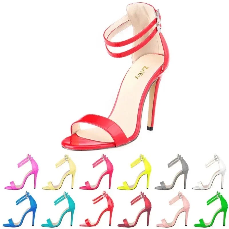 Sandales Femme Talon Fin Boucle — Style Féerique, Élégant, Mariage & Prom