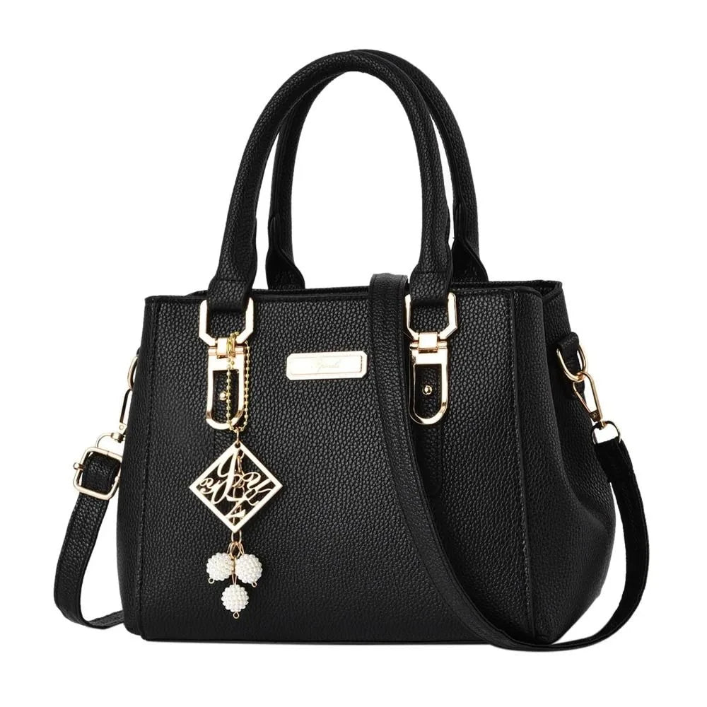 Sac À Main Femme Cuir Casual — Grande Capacité, Sac Épaule Messenger