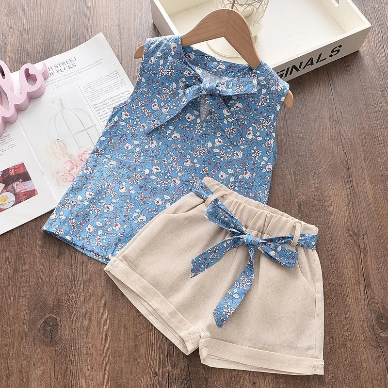 Ensemble 2 Pièces Fille Été — Débardeur & Short Enfant Mode