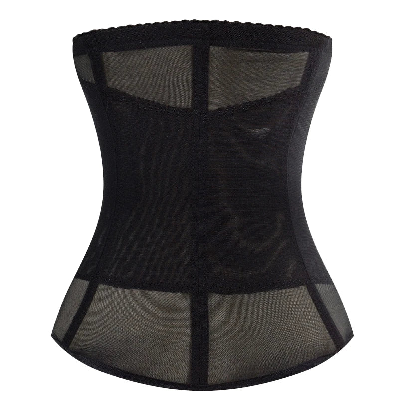 Corset Gainant Brodé en Mesh pour Femme – Gaine Colombienne Ventre Plat