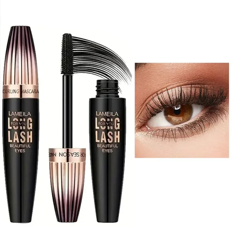 Mascara 4D Waterproof Longue Tenue Courbe Volume — Cils Denses et Allongeants