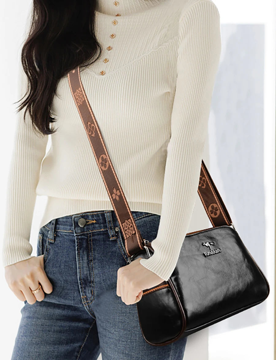 Sac Bandoulière Femme Cuir PU Souple — Crossbody Haute Qualité, Style Élégant
