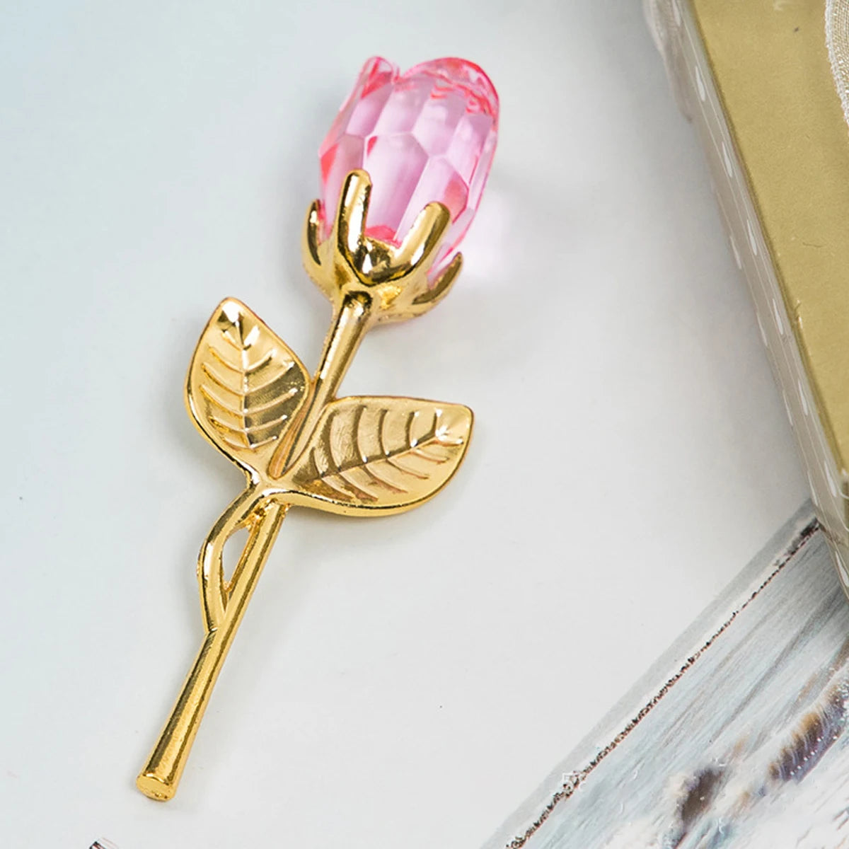Rose Cristal Artificielle Éternelle – Cadeau Fête des Mères & Anniversaire