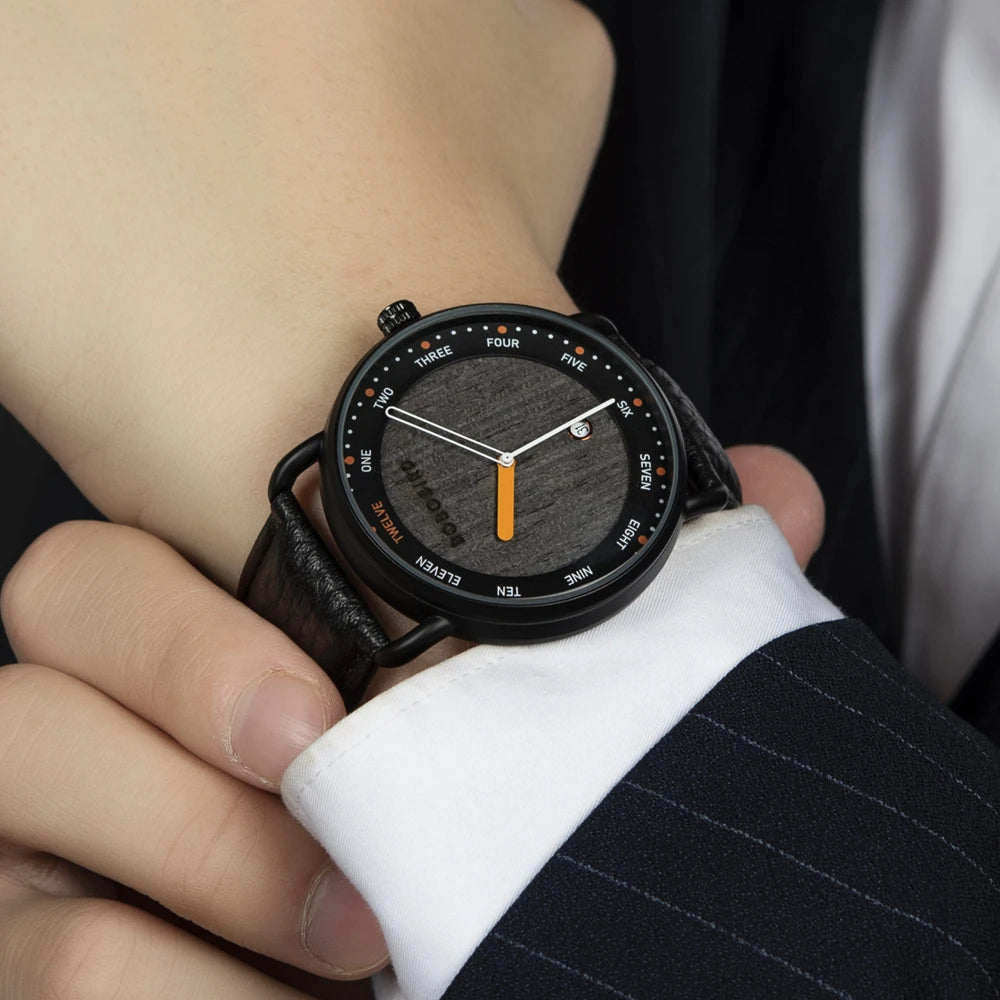 BOBO BIRD Montre Homme Bois Quartz — Casual, Cadeau Unique, Livraison Directe