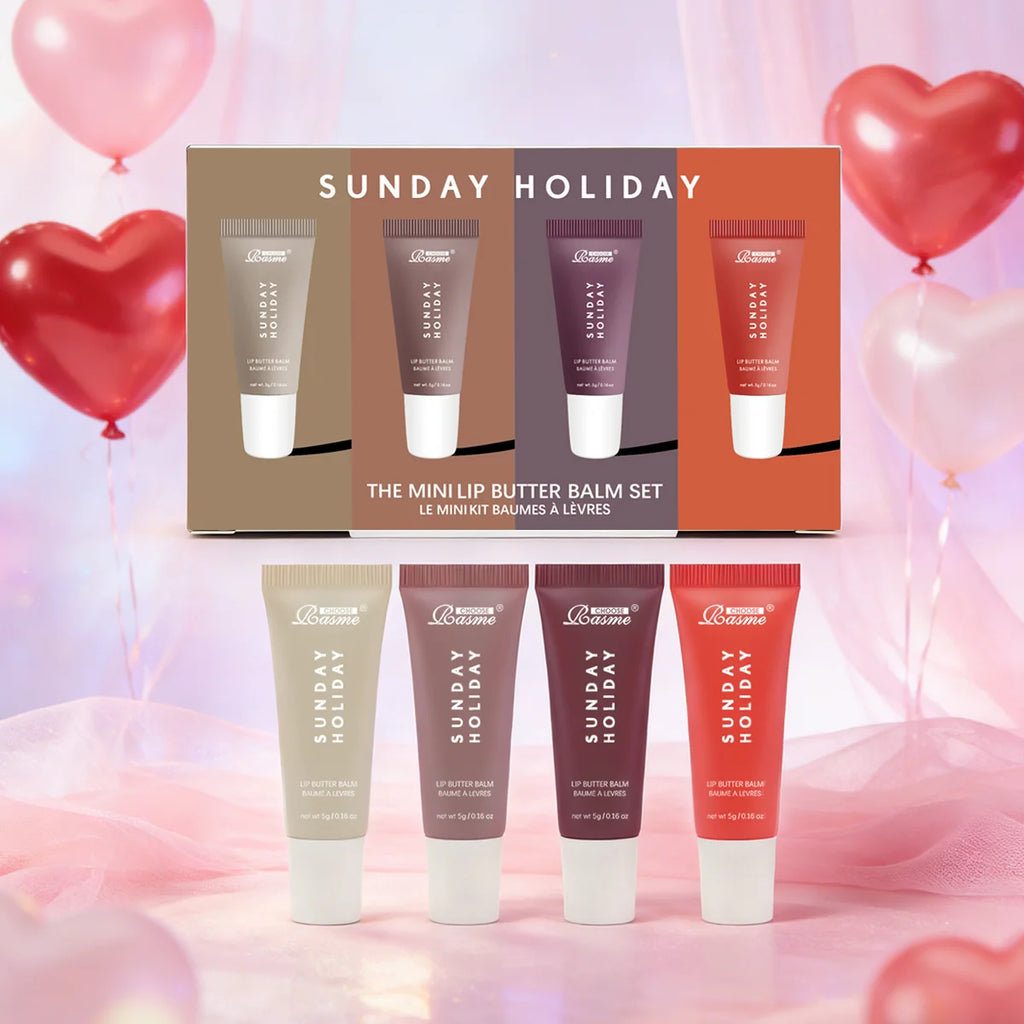 Set 4 Gloss Lèvres Mat Liquide Waterproof Coréen — Cadeau Saint-Valentin