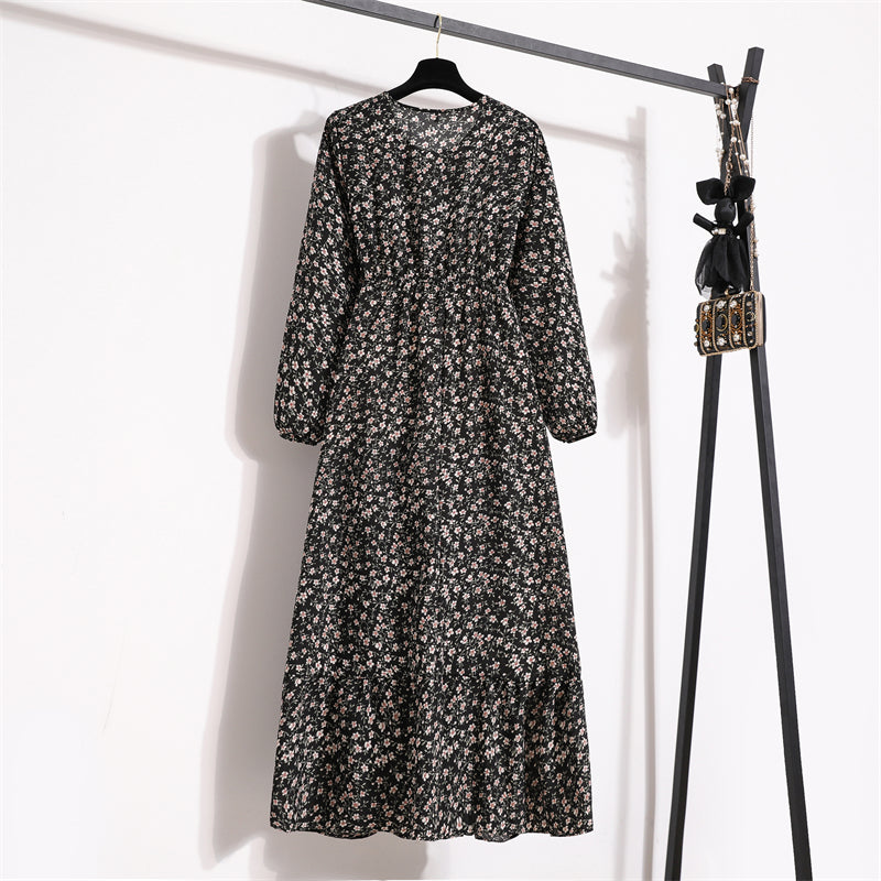 Robe Maxi Femme Été — Imprimé Floral Manches Longues Plage & Soirée