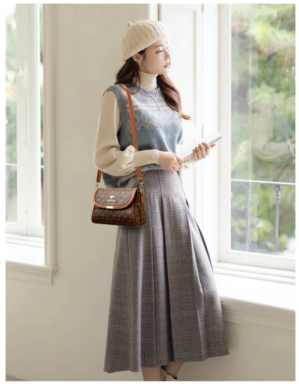 Sac À Main Femme Fleurs Luxe — Bandoulière Épaule, Tote Casual Tendance