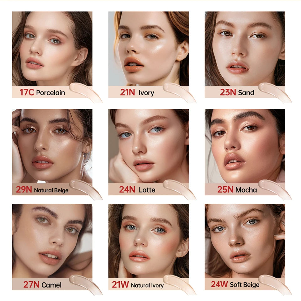 Fond de Teint Cushion Solaire Hydratant Correcteur Contrôle Brillance — Cosmétiques Coréens