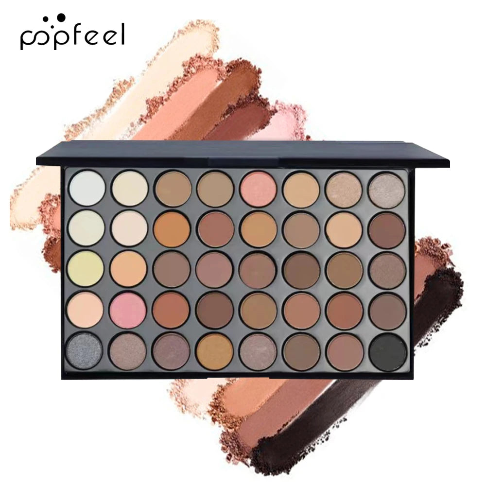 Set Maquillage Yeux POPFEEL — Palette Fard, Eyeliner, Mascara, Crayon Sourcils
