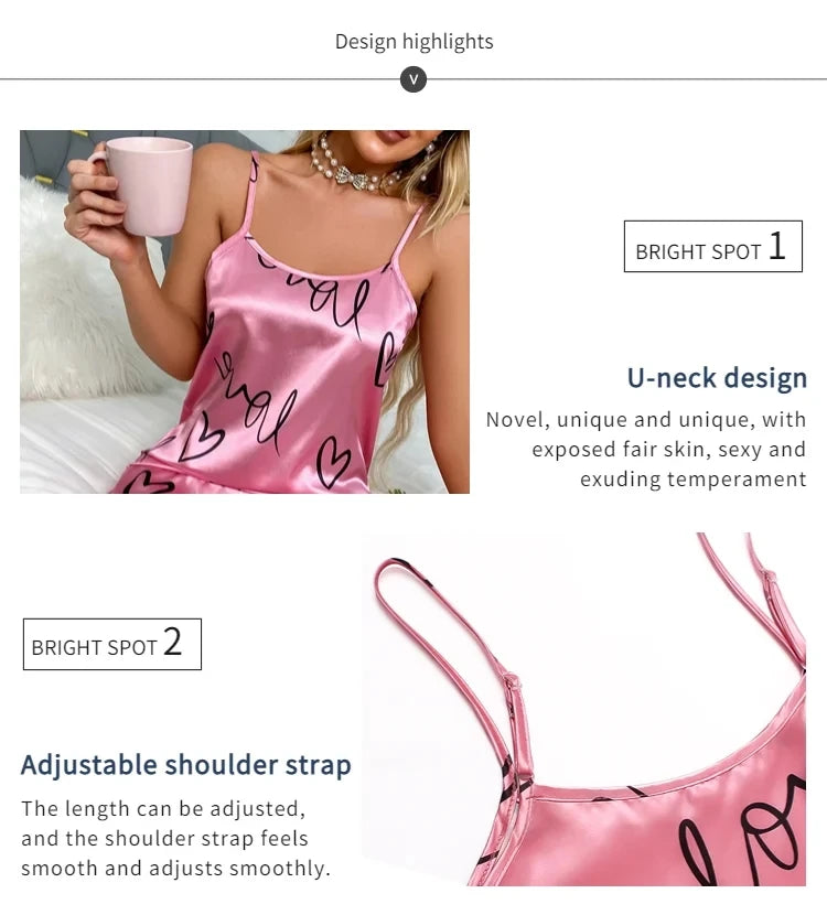 Nuisette Femme Dentelle Bretelles Sans Manches — Lingerie Satin Sexy, Lounge Été