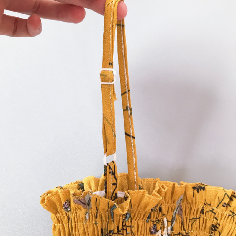 Robe Mini Femme Taille Haute Élastique — Bretelles, Sans Manches, Mousseline Été