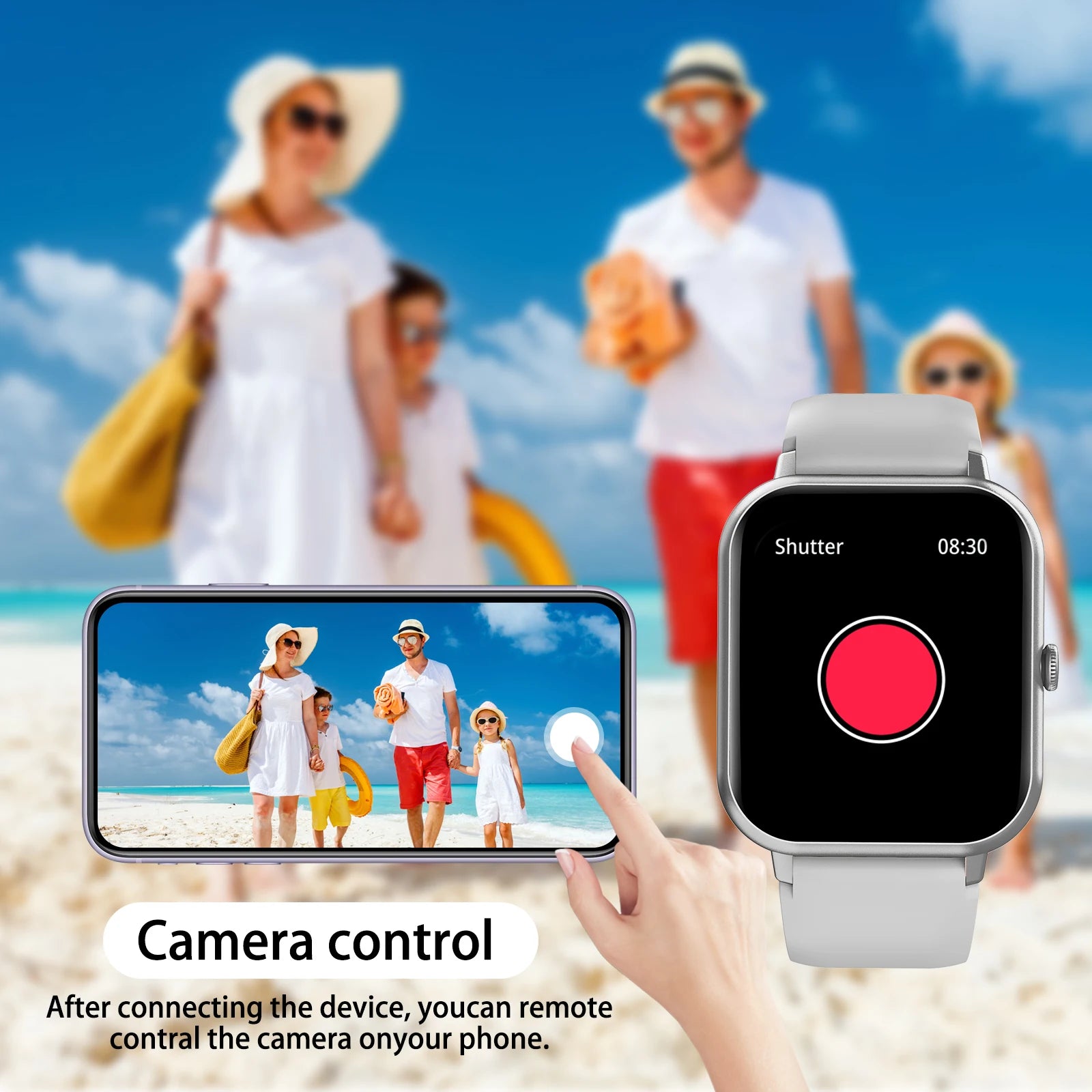 Montre Connectée Appels Sans Fil — Multi-Sport, Homme Femme, Compatible iPhone Android