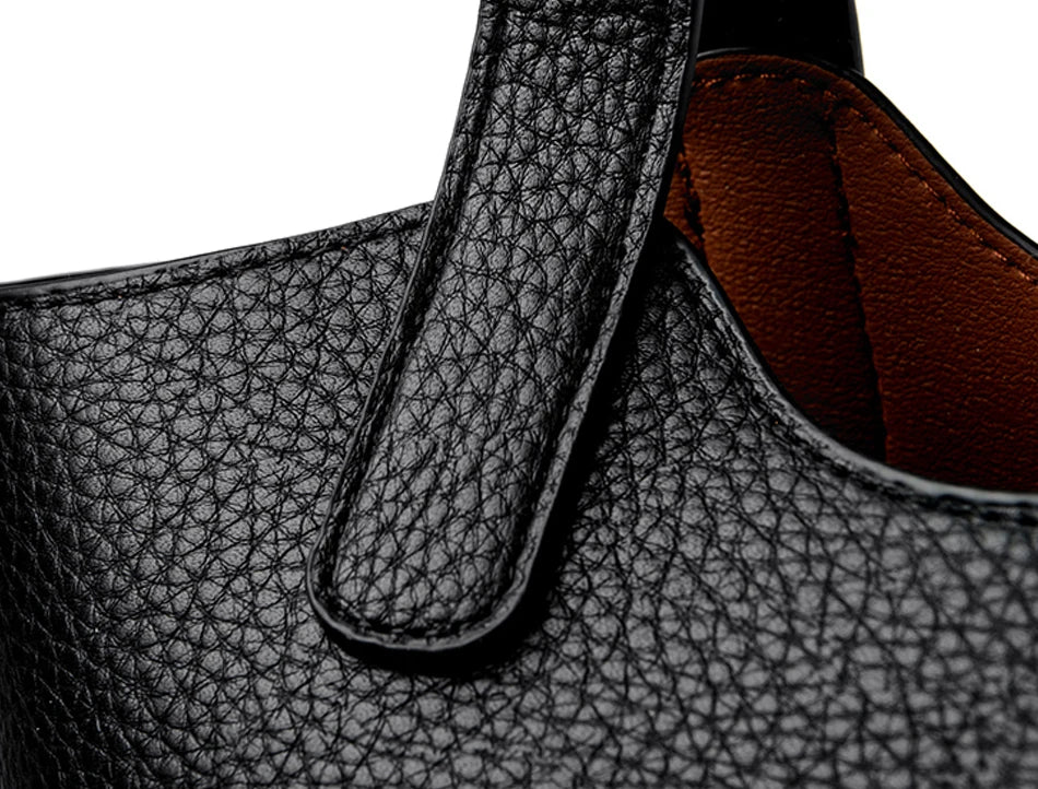 Sac À Main Femme PU Cuir Carré — Grand Tote Épaule, Bandoulière Fashion