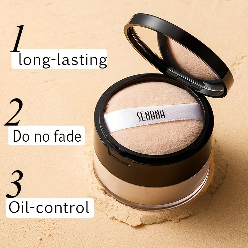 Poudre Fixante Hydratante Fini Naturel Contrôle Brillance — Full Coverage Tous Types de Peau