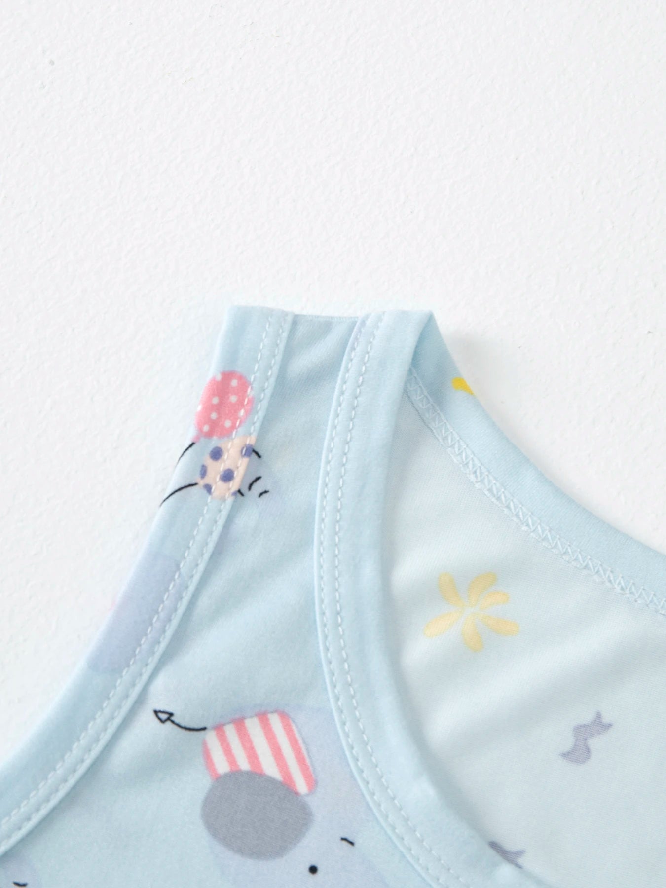 Ensemble 2 pièces enfant mixte – T-shirt manches courtes & short imprimé animaux, été 4-6 ans