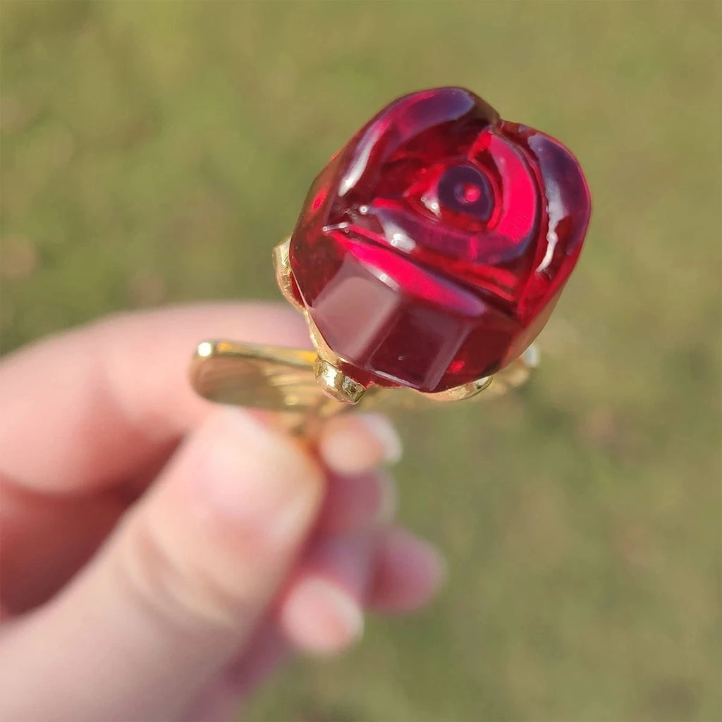 Rose Cristal Artificielle Éternelle – Cadeau Fête des Mères & Anniversaire
