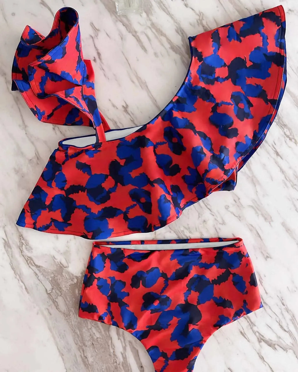 Bikini Taille Haute Bandage Floral 2026 — Volanté, Push Up, Bretelles Brésilien