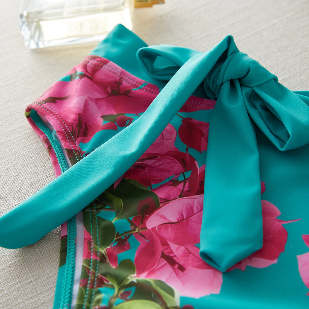 Bikini Taille Haute Bandage Floral 2026 — Volanté, Push Up, Bretelles Brésilien
