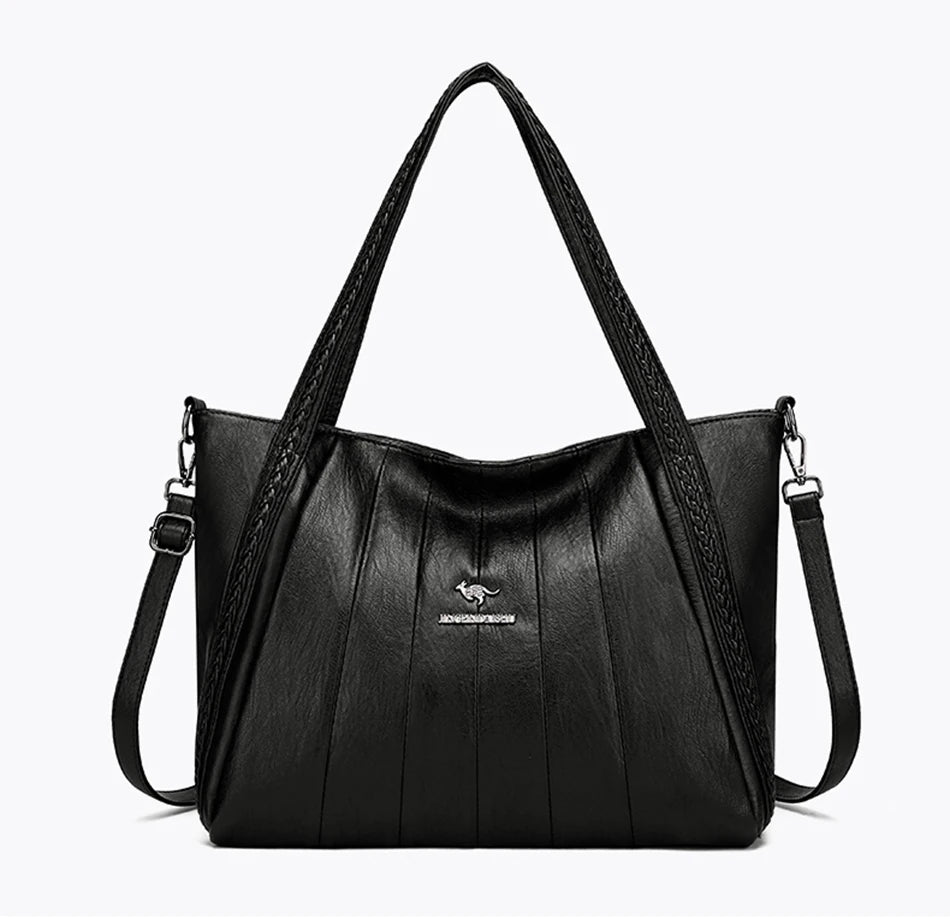 Sac À Main Femme Cuir PU Grande Marque — Tote Casual Élégant, Bandoulière