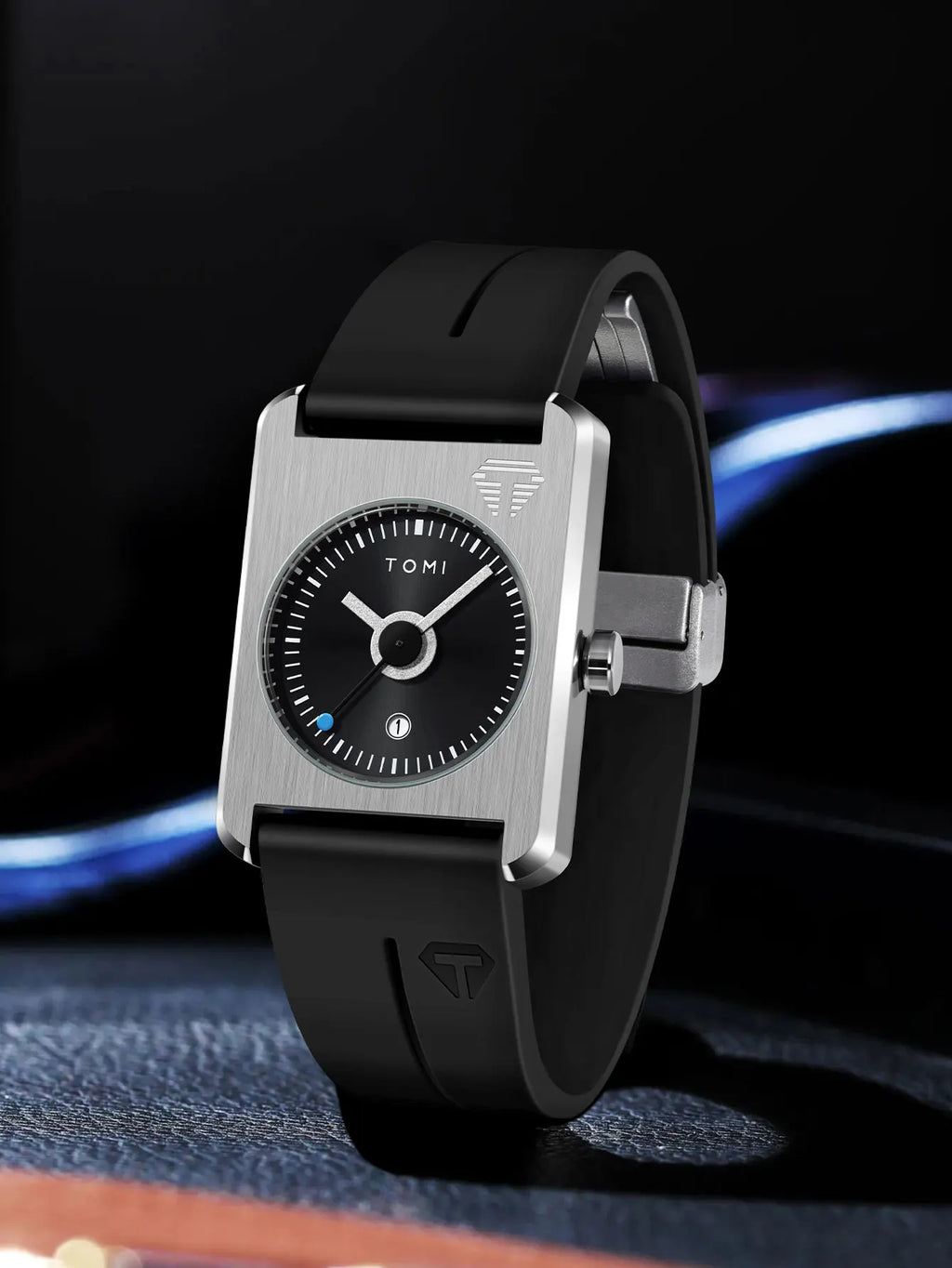 Montre Homme Fashion Quartz — Petit Cadran Carré, Boucle Magnétique, Casual Léger
