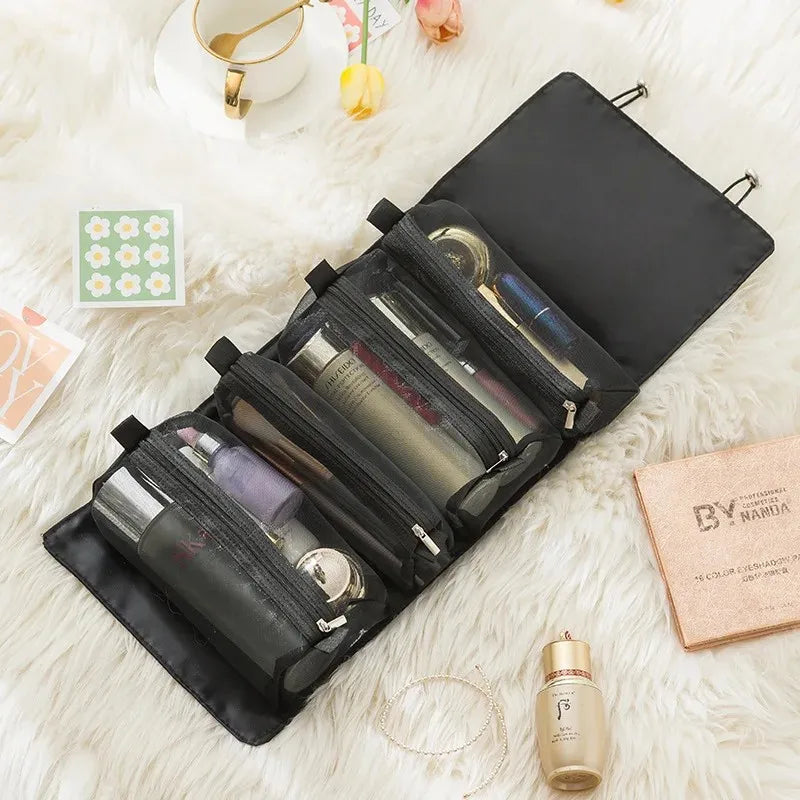 Trousse Cosmétique Détachable 4en1 Grande Capacité Voyage — Pliable