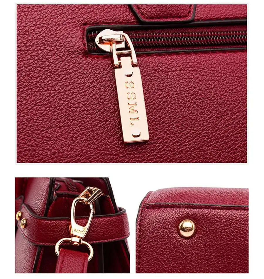 Sac à Main Femme Cuir PU — Satchel Élégant Grande Marque, Bandoulière Épaule