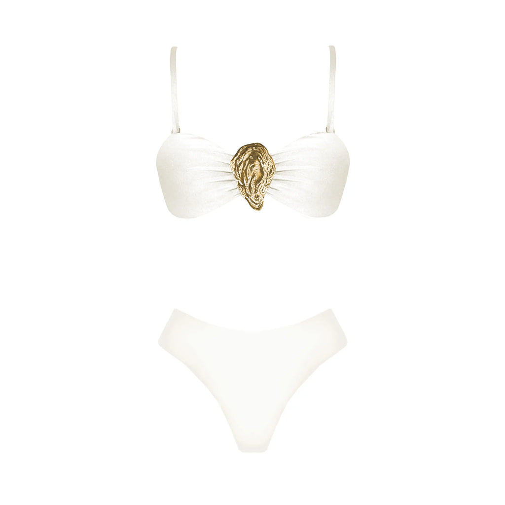 Bikini 2-3 Pièces Femme Push Up — Imprimé Coquillage, Style Brésilien Plage
