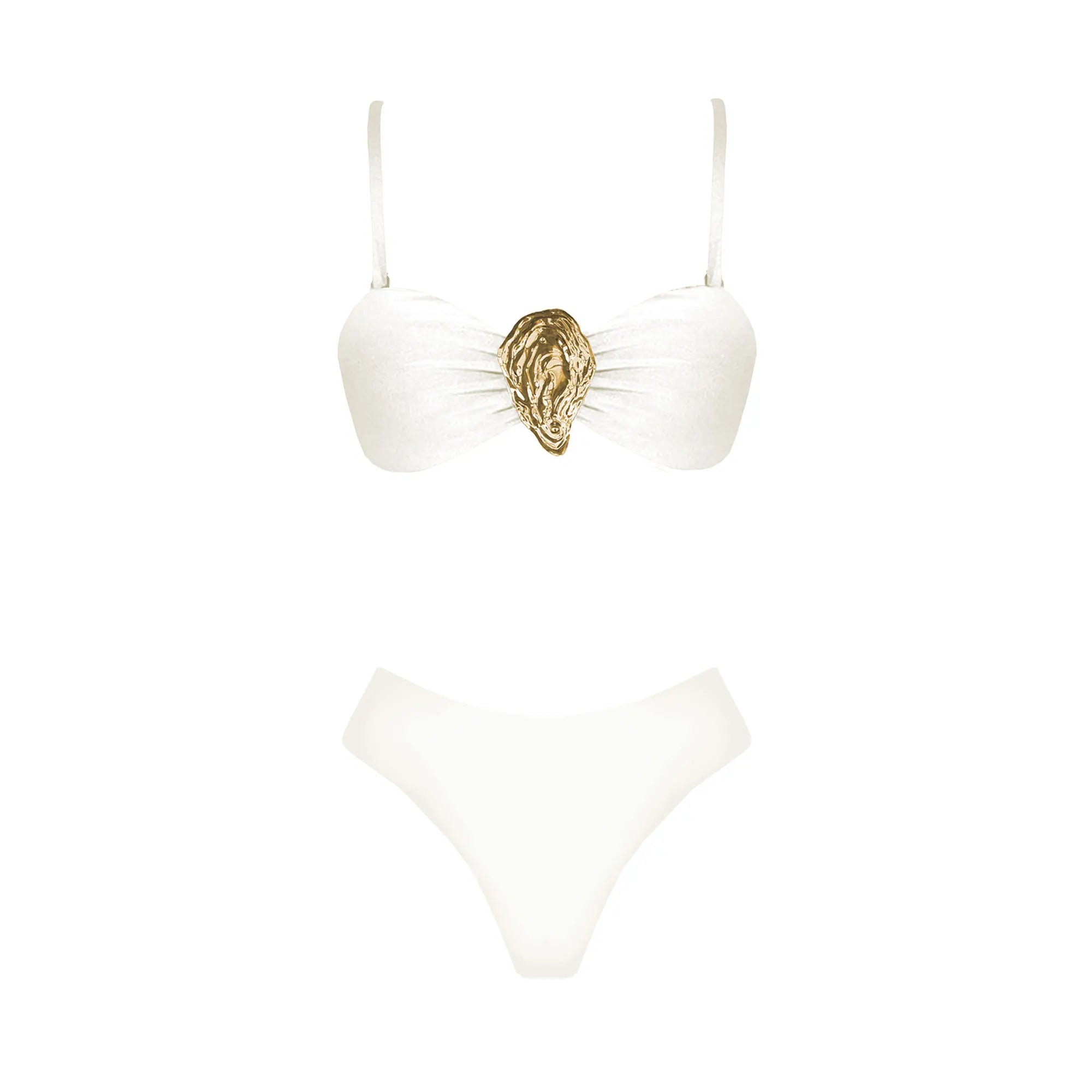 Bikini 2-3 Pièces Femme Push Up — Imprimé Coquillage, Style Brésilien Plage