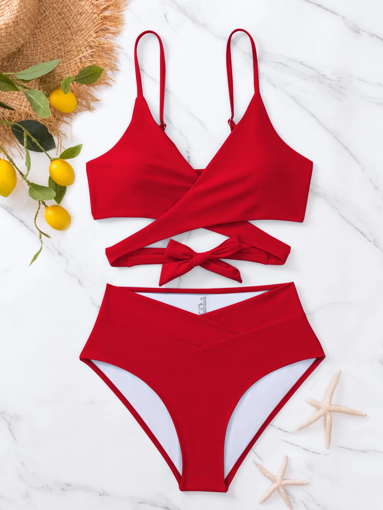 Bikini 2 Pièces Uni Noir 2023 — Bretelles Confortables, Maillot de Bain Femme Tendance